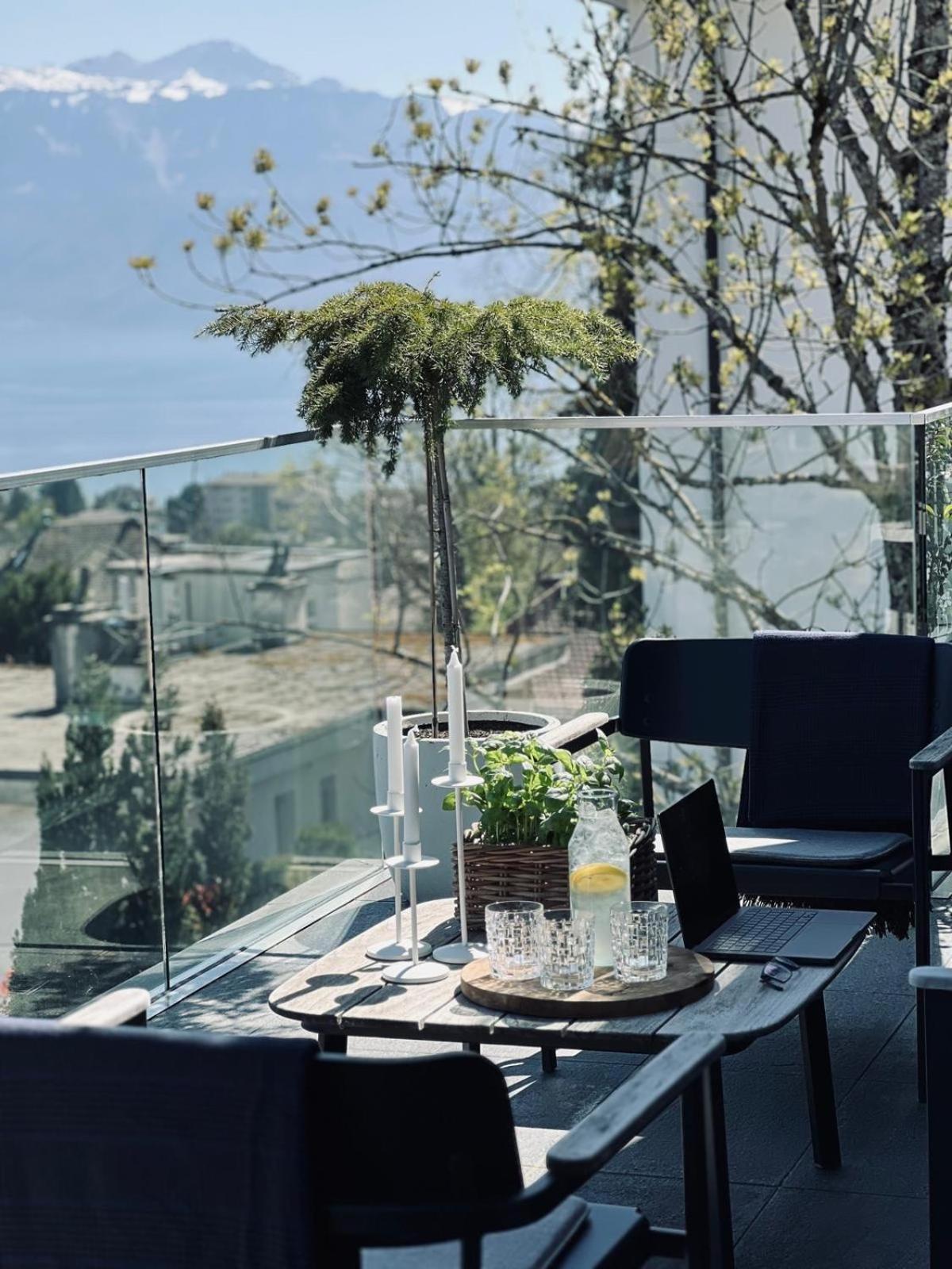 New Luxury Lake View Apartment - Lausanne Luaran gambar